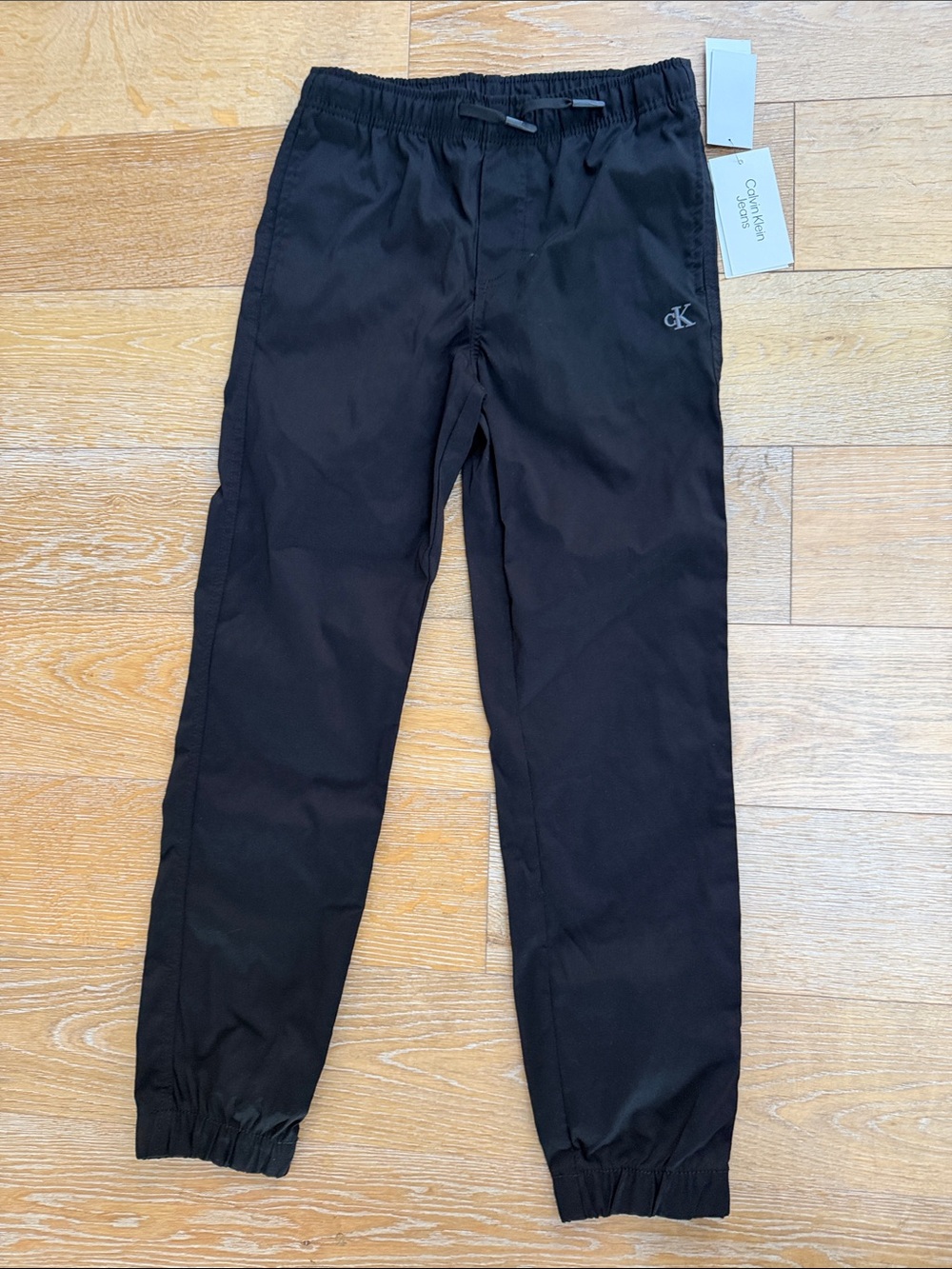 BRAND NEW - Calvin Klein KIDS Black Elastic Waist Jogger Pants